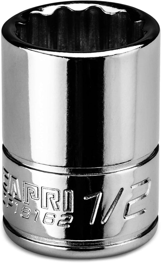 Capri Tools 1/2 in. Shallow Socket, 1/4 in. Drive, 12-point, SAE