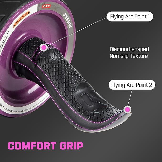 Ab Roller Wheel with Knee Pad Mat,Automatic Rebound Abdominal Wheel Abs Workout Equipment,Home Gym Equipment,No Noise Ab Wheel for Men&Women Abdominal
