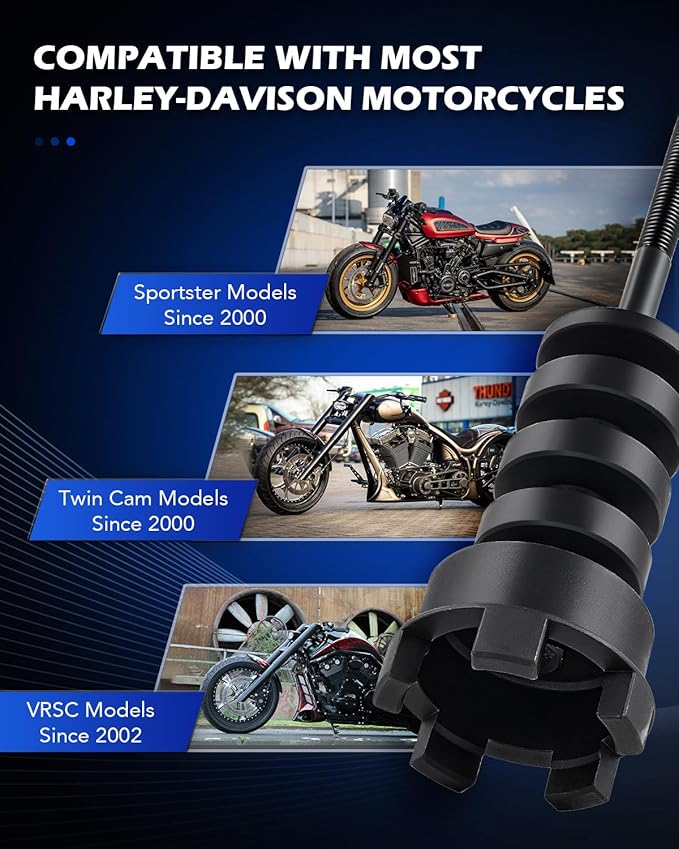 Orion Motor Tech Wheel Bearing Puller Tool Kit Compatible with Harley Davidson Motorcycles, Wheel Bearing Remover Installer Tool Set for 0.75" 1" 25mm Bearings Compatible with Hogs from 2000