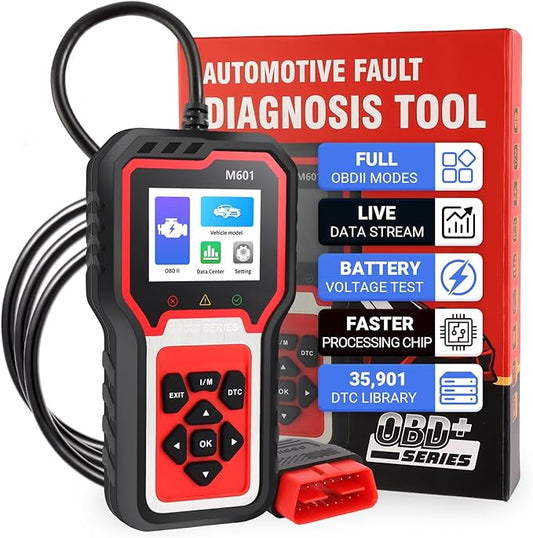 Enhanced OBD2 Scanner Diagnostic Tool - Enhanced Check Engine Code Reader with Reset, Full OBDII Functions & Live Data for All OBDII Cars 1996+，Home/DIY Scanner for car