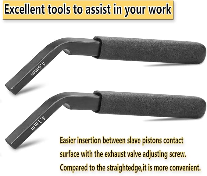 Engine Brake Adjustment Tool for Detroit Diesel DD13 DD15 DD16 Feeler Gauge Alternative to W470589042300 W470589022300 (4.6MM & 4.1MM)