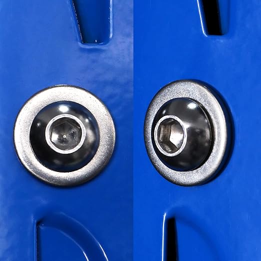 1/4-20 x 1-1/4" Button Head Socket Cap Bolts Screws, 10Pcs 304 Stainless Steel 18-8, Allen Hex Drive, Bright Finish by SG TZH(with Hex Spanner)