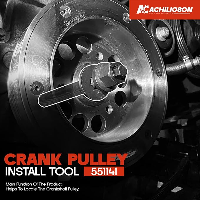 for GM 25264 Harmonic Balancer Puller and 551141 Crank Pulley Install Tool Harmonic Balancer Installation Tool Replacement for GM LS Series Engines 1997-UP