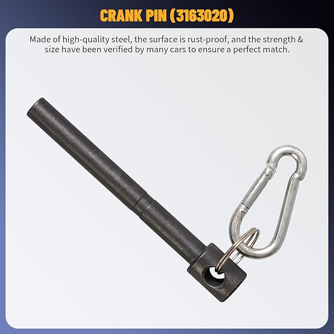 3163021 Cam Timing Tool Kit Engine Brake Adjustment Tool 7MM for All Cummins ISX QSX Engine 2007-2017.Heavy Duty Camshaft Holding Tool with 3163530 Engine Brake Adjustment Tool 3163069 Cam Gear Puller