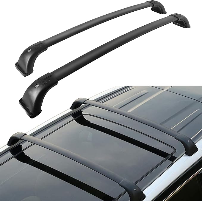 220Lbs Roof Rack Crossbars for 2014-2019 Highlander XLE Limited & SE LE & LE Plus with Anti-Theft Lock, Heavy Duty Aluminum Anti-Corrosion Cross Bar Fit Luggage Luggage Kayaks Bicycles Snowboard