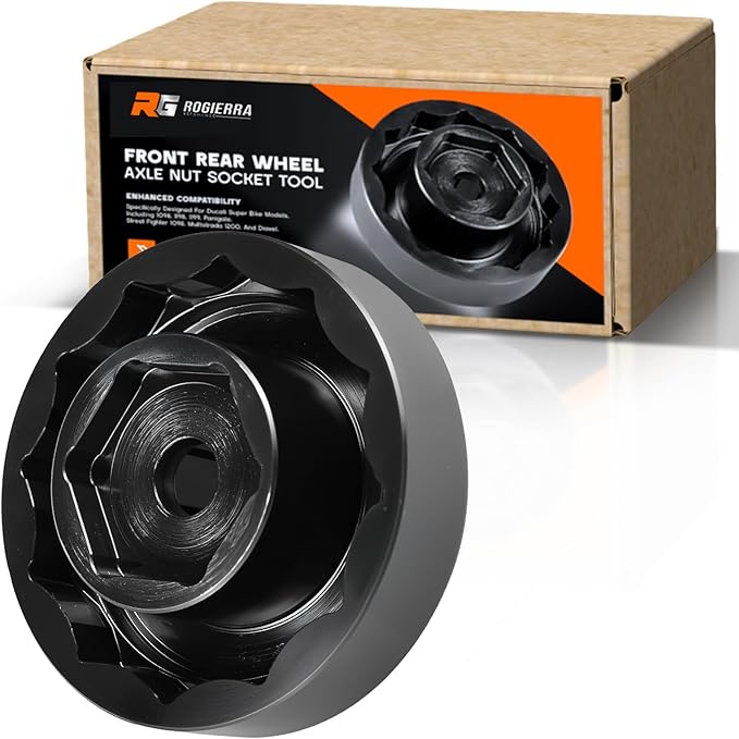 Wheel Nut Socket for Ducati, Front and Rear Wheel Axle Nut Socket Tool for Ducati Motorcycle Panigale V4, Street Fighter 1098, Monster 1200 (30mm + 55mm)