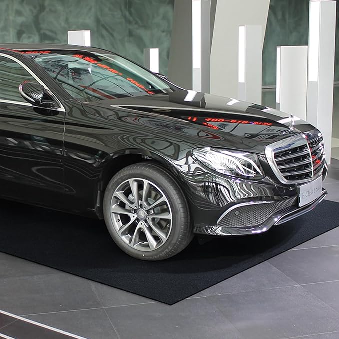 VEVOR Car Garage Mat, 7.4'x17', Shields Against Water, Snow, Rain, Mud, Oil, Durable Slip-Resistant Floor Cover with TPE Leak-Proof Backing, Simple to Maintain & Customizable Size