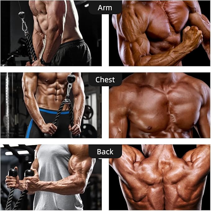 LAT and Lift Pulley System, Weight Cable Machine for Power Cage & Squat Rack, LAT Pulldown Attachments for Triceps Pull Down, Biceps Curl, Back & Forearm Workouts - Home Gym Equipment