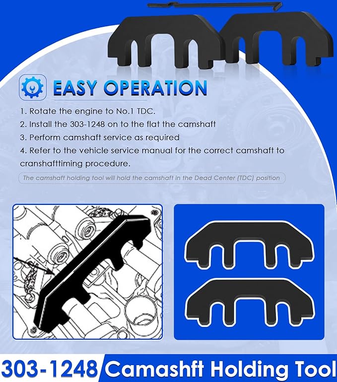 Camshaft Holding Tool Kit for Ford 3.5L & 3.7L 4V Engines, Timing Alignment Holder Tool with Chain Tension Tool Replace 303-1248 303-1530