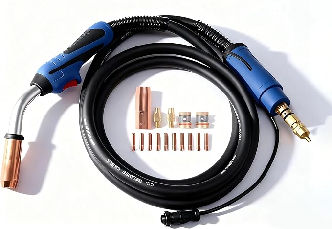 Heavy Duty Mig Gun 10ft 15ft 20ft Replacement for Miller Millermatic 200/210/211/212/250/251 Welder M25 with tips (20ft gun + tip .030)