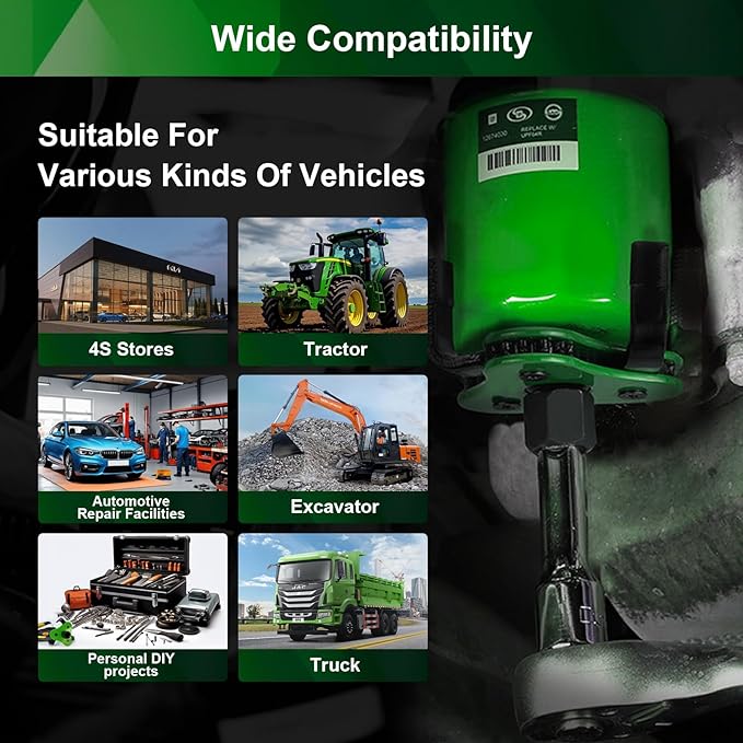 Universal Heavy Duty Oil Filter Wrench - Adjustable 3 Jaw Grip (2.5" to 4.5") for Car, Truck, SUV, Motorcycle, Carbon Steel Oil Filter Removal Tool