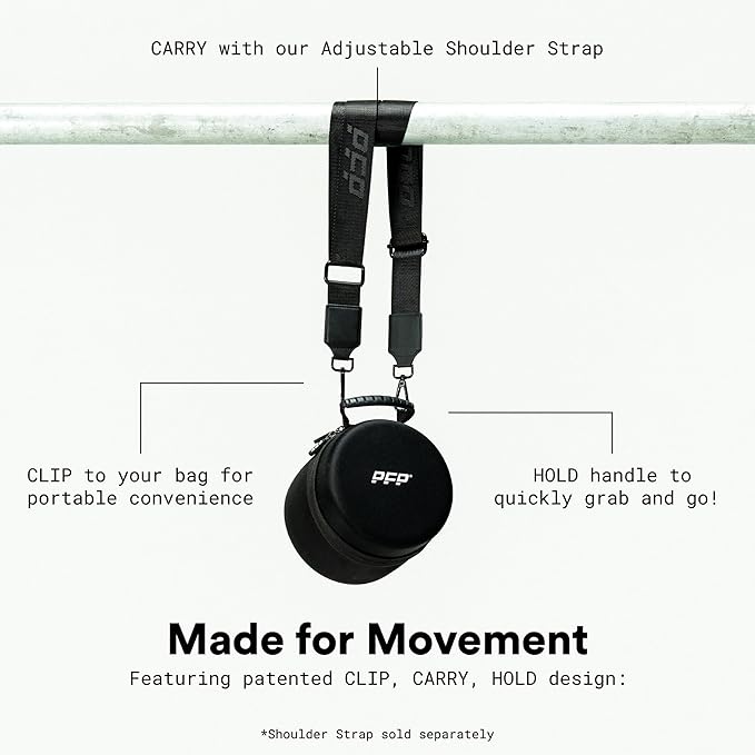Mobility Pack, 6-Piece Workout Set - at Home & On-The-Go Exercise Recovery Tools - Foam Roller, Extended Performance & Mini Resistance Band, Massage Tool & Carry Case with Clip