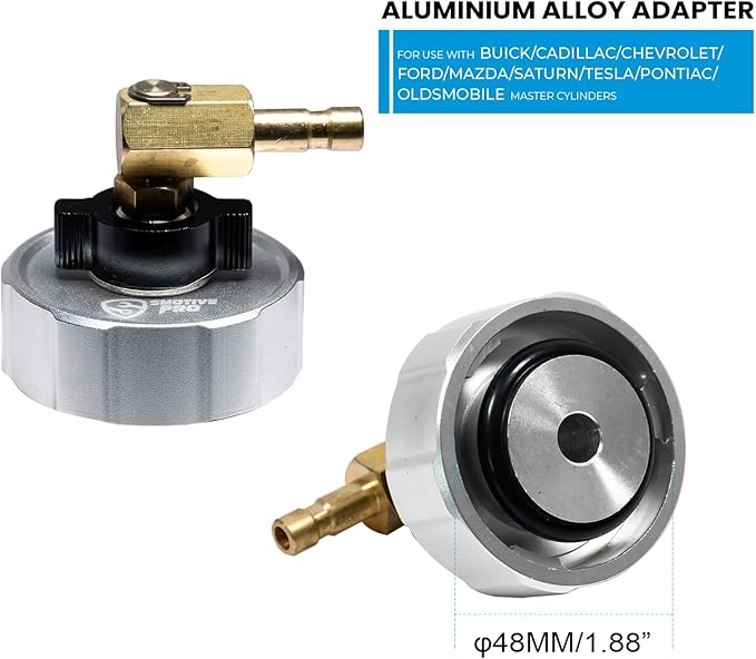 3L Manual Brake Bleeder Fluid Pump and 1L Waste Oil Bottle, One Man Professional Brake Bleeder Kit Suitable for Buick/Cadillac/Chevrolet/Ford/Mazda/Tesla