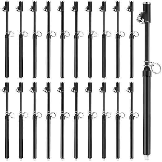 Tallew 20 Pack Dual Head Tire Pressure Gauge Heavy Duty Air Pressure Tire Gauge for Auto Truck Car RV Van Gage Range 10-150PSI, 1-10Bar (Black)