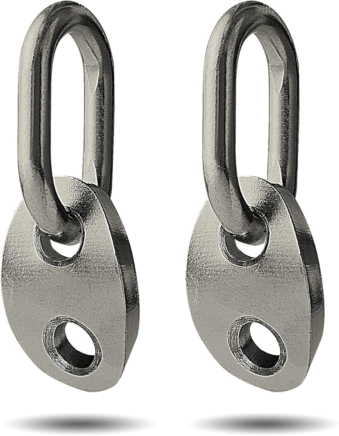 NOVINO 7100 Engine Lifting Bracket Set,5,500 lb Capacity Engine Lift Bracket Kit for Use with Load Levelers and Slings-2 Sets,Black