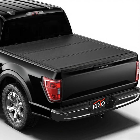 Kikito HTL Low-Profile Hard Tri-Fold Tonneau Cover for 2015-2025 F-150, 5.5' (67.1in) Truck Bed