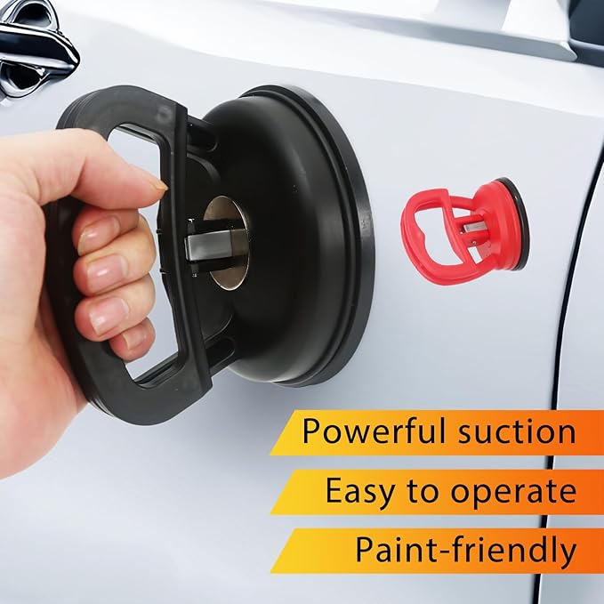 Car Dent Repair Kit, Dent Puller Kit Auto Body Dent Remove, Yellow Suction Cup Dent Puller Car Dent Pop Out Tool Dent Remover