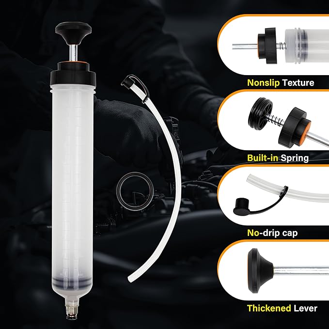 500CC Fluid Extractor, Automotive Fluid Extractor Pump Manual Fuel Suction & Filler, Efficient Oil Extractor Pump for Fluid Extraction