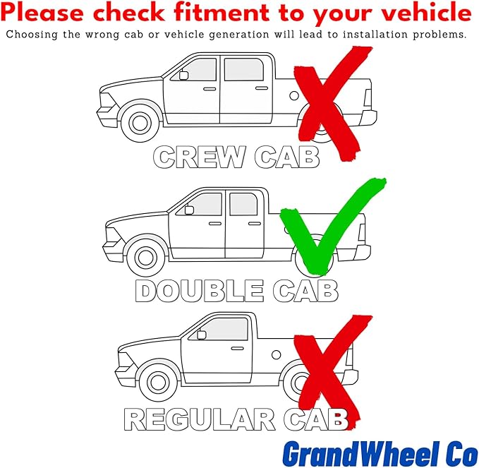 Window Deflectors Smoke Tinted Tape-On Side Window Vent Visor Deflectors Rain Guards Compatible with Chevrolet (Chevy) Silverado/GMC Sierra 1500 2014-2018 Double Cab - 4pcs. GW0948