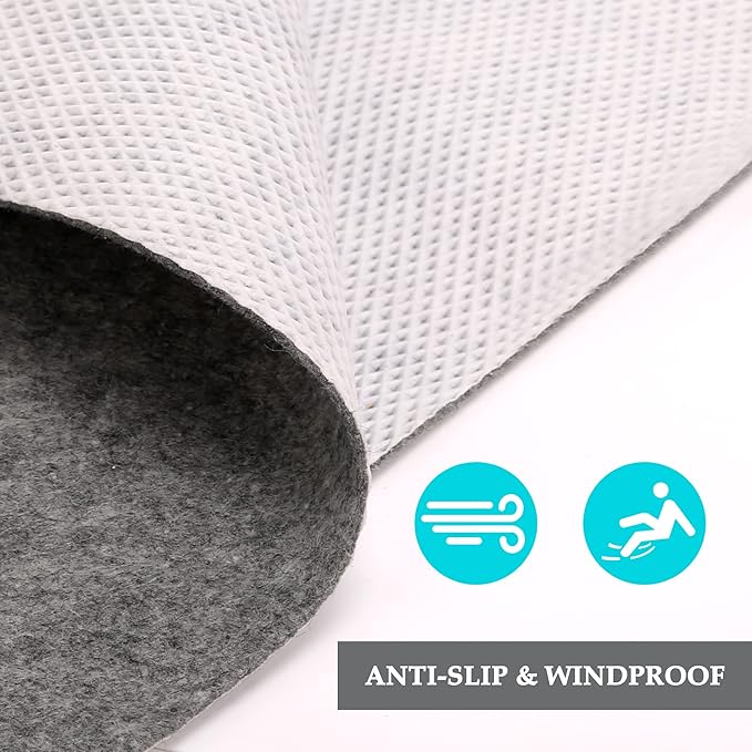 10L0L Large 8.8 x 4.9 Ft - Oil Absorbent Garage Floor Mat and Mechanic Pad, Protect Floor Waterproof Anti-Slip Garage Matts for Club Car EZGO Yamaha ATV UTV Parking Mat