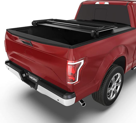 oEdRo Upgraded Tri-Fold Truck Bed Tonneau Cover Compatible with 2015-2025 Ford F-150 F150 5.5 Feet Bed