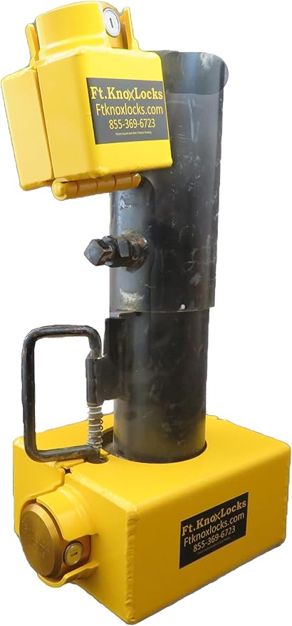 Gooseneck (Round Tube) Coupler/Hitch Trailer Lock Combo W/Abloy Sentry Aluminum Puck Locks