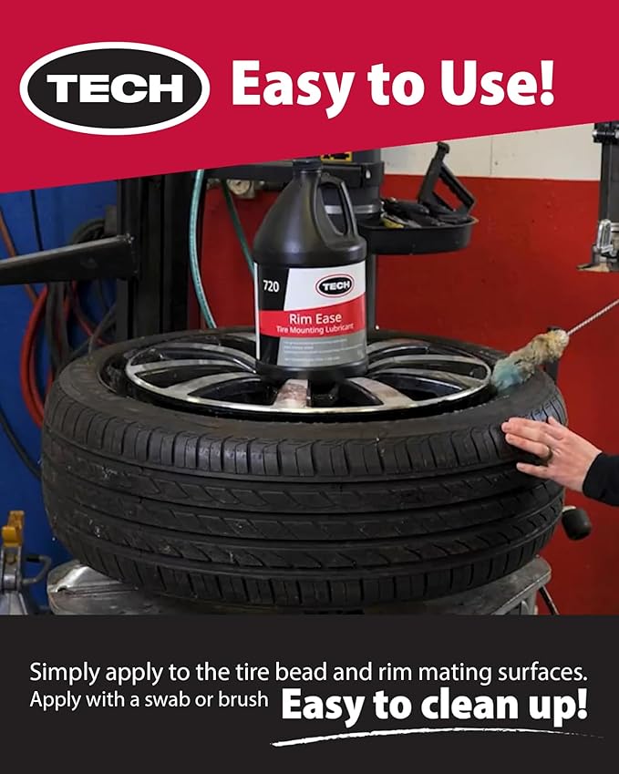 Rim Ease - Makes Mounting and Demounting Tires Fast and Easy, Petroleum and Silicone Free Formula Provides Excellent Lubricity, 1-Gallon