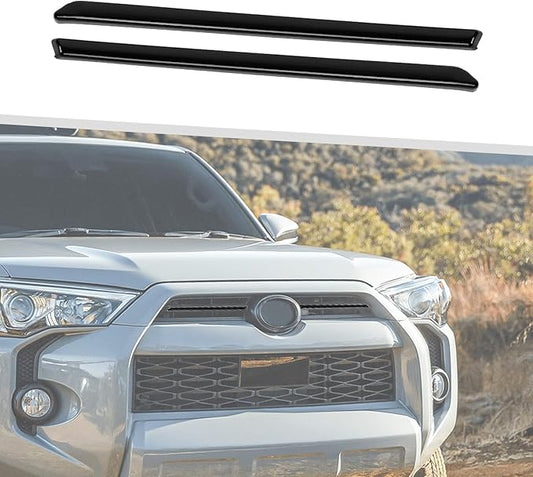 Jimen Compatible with Toyota 4Runner 2020-2022, Front Center Grille Inserts Cover Exterior Trim Accessories (Black)