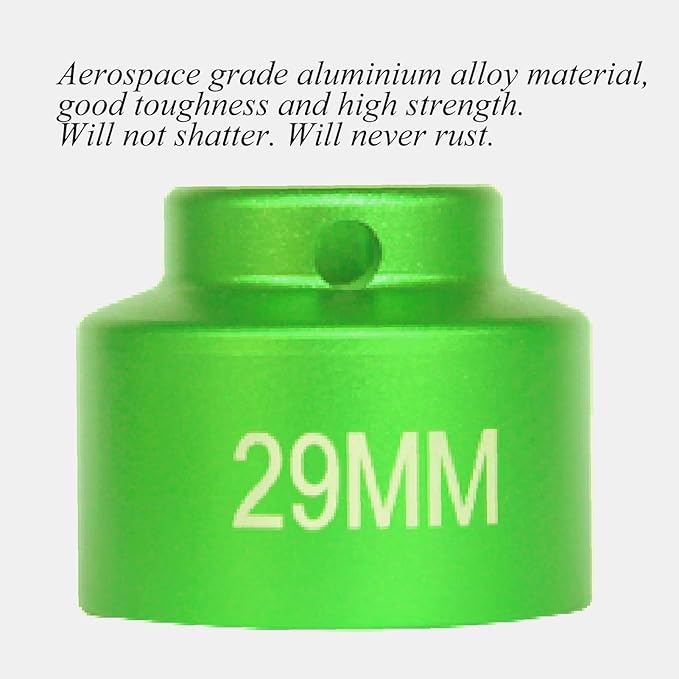 29mm oil filter socket wrench, 1-1/8 Inch-Aluminum low profile 6-point 3/8" Drive,for Dodge Cummins Housing Canister Cap,for also other 29mm fuel filter/oil filter Cap Removal Tool