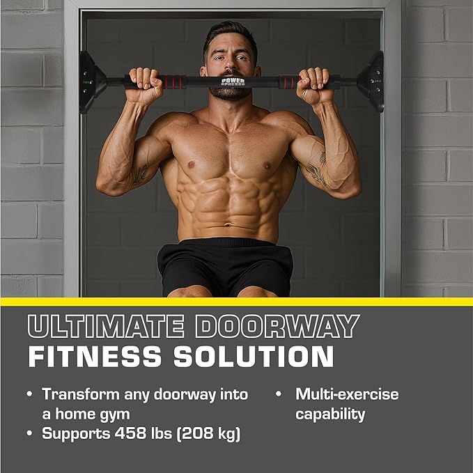 Door Pull Up Bar - Door Frame Pull Up Bar Doorway - Strength Training Pull-Up Bars - Adjustable Portable Exercise Bars for Home Workouts - Doorway Pullup Dead Hang
