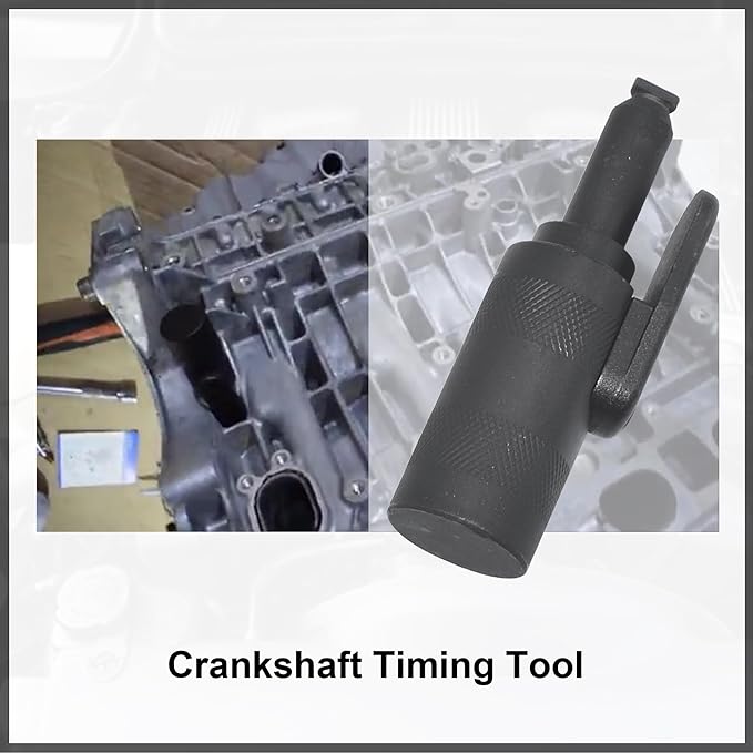 Camshaft & Crankshaft Timing Locking Tool Kit, Compatible with Volvo S40 S60 XC90 V70 S80 2.0 2.3 2.4 2.5 2.8 2.9T, 4 5 6 Cylinder Engine, Replace 9995452 9995451, with Case & Gloves