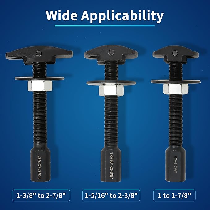 Rear Axle Bearing Puller Tool Set, 3PCS Axle Bearing Puller Extractor, Rear Axle Bearing Removal Tool Kit, Puller Slide Hammer Kit