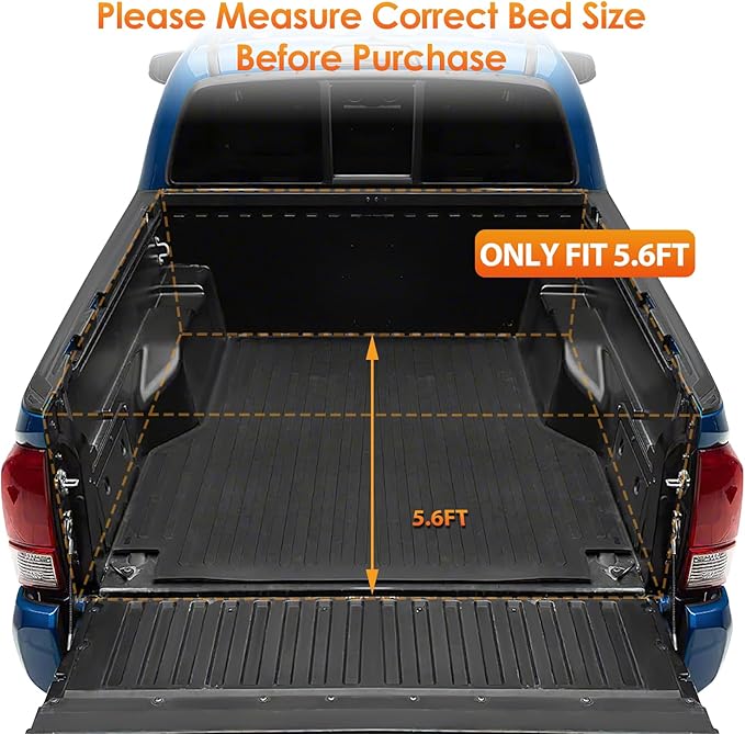 Nilight Hard Tri-fold Truck Bed Tonneau Cover Compatible with Toyota Tundra 2022 2023 2024-5.6ft
