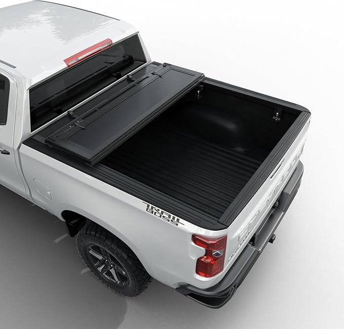 Low Profile Flip Up Truck Bed Tonneau Cover Fits 2020-2026 Chevy/GMC Silverado/Sierra 2500/3500 HD New Body Style 6.9FT Bed (82.2")