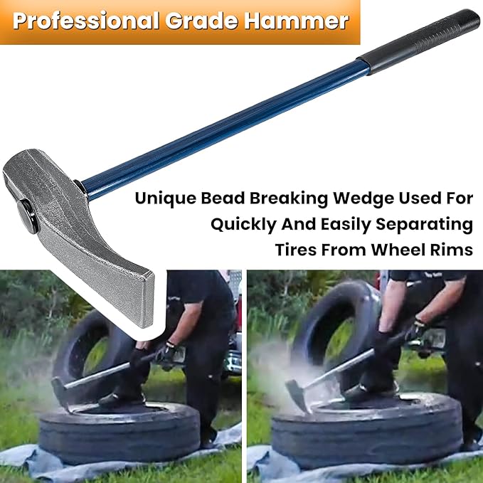 Replacement for Ken-Tool 35429 Bead Brkg Wg, 32 In, STL, Blue Black Tire Bead Breaker Wedge TG11E Duck-Billed Hammer For Passenger Car Truck Bus ATV UTV Farm Tractor Aircraft Tires