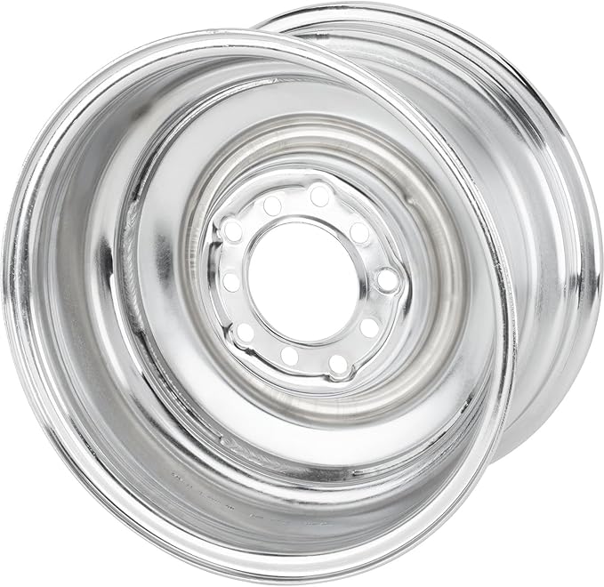Smoothie 15x8 Chrome Steel Wheel, 5 on 5/5.5, 4.25 BS