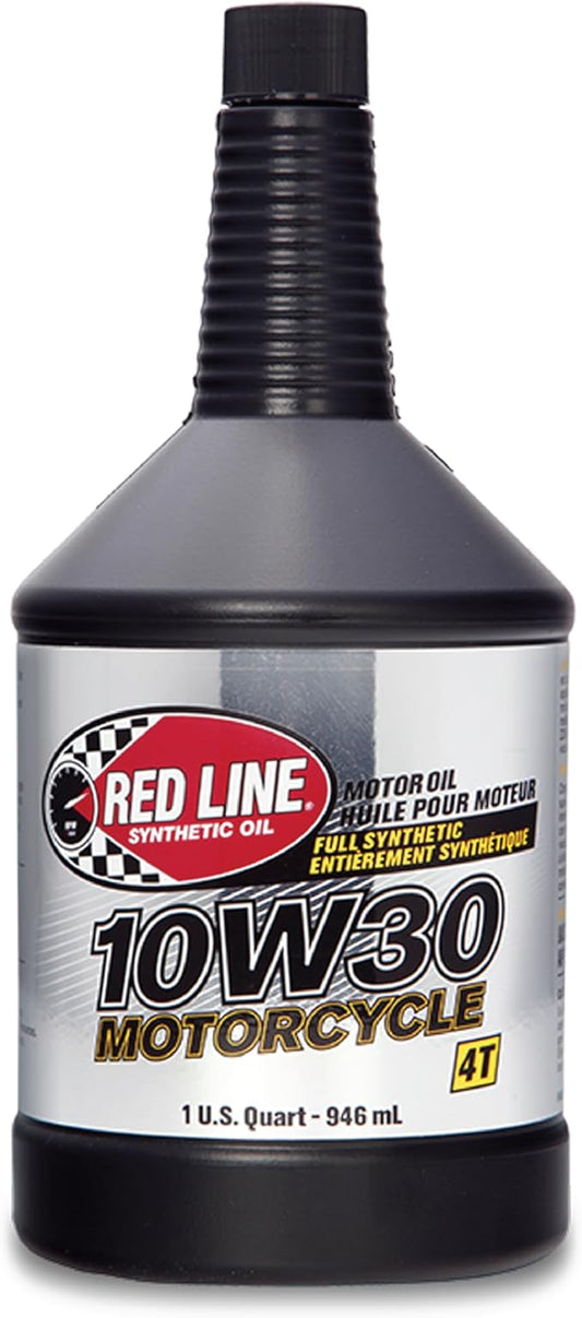 Red Line 42404 10W40 Synthetic Motorcycle Motor Oil - 1 Quart (12 Pack)