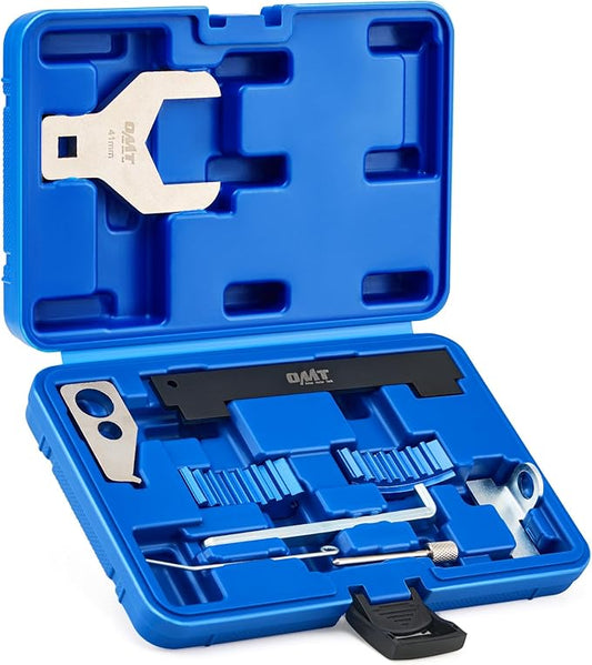 Orion Motor Tech Engine Camshaft Tensioning Locking Alignment Timing Belt Tool Kit with Water Pump Wrench, Camshaft Holding Tool Compatible with Aveo Chevy Cruze Fiat Alfa Romeo 1.4 1.6 1.8 L