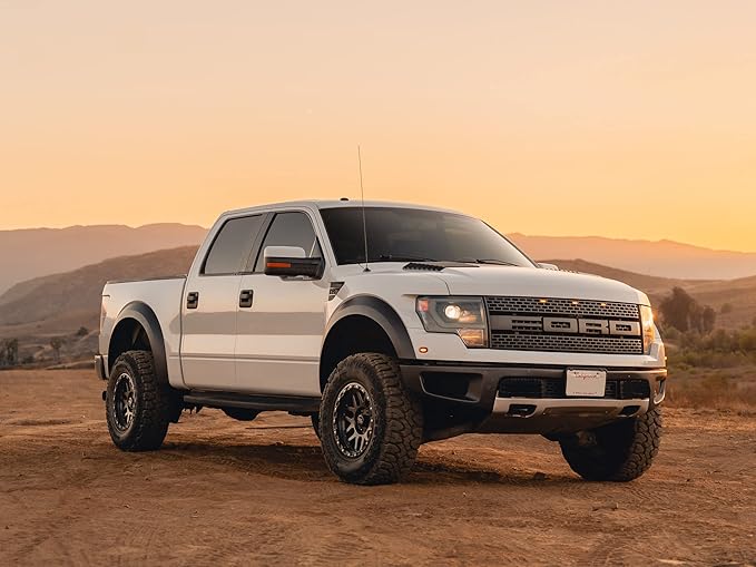 RockTrix RT110 18 inch Wheel Compatible with 2009-2024 Ford F150 18x9 6x135 Wheels (-12mm Offset, 4.5in Backspace) 87.1mm Bore, Black Wheels, Also fits 2022+ Bronco Raptor Rims