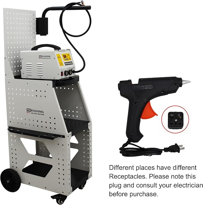 Steel Dent Pulling Machine Stud Welder Car Repair Spot Dent Puller Vehicle Body Dent Pull Tool Kit with Professional Tool Cart 220V