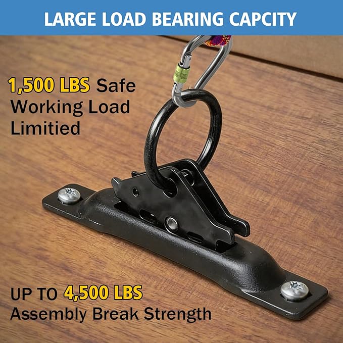 10 Pack E-Track O-Rings with 10 Pack Single Slot Tie-Downs, Black Powder Coated E Track Accessories Set for Cargo Loads, Ratchet/Cam Straps in Flatbeds Trailers Vans Trucks Pickups Tie Down