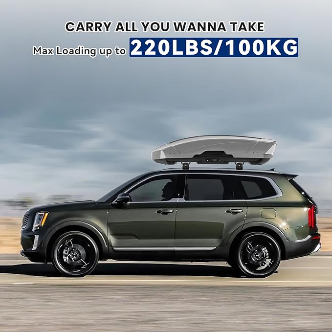 FLYCLE 220Lbs Roof Rack Cross Bars Compatible with KIA Telluride 2019-2025 S SX SX-P EX, Lockable Cross Bars Roof Rack Cargo Bars for Luggage Kayak Bikes Canoe Ski Snowboard