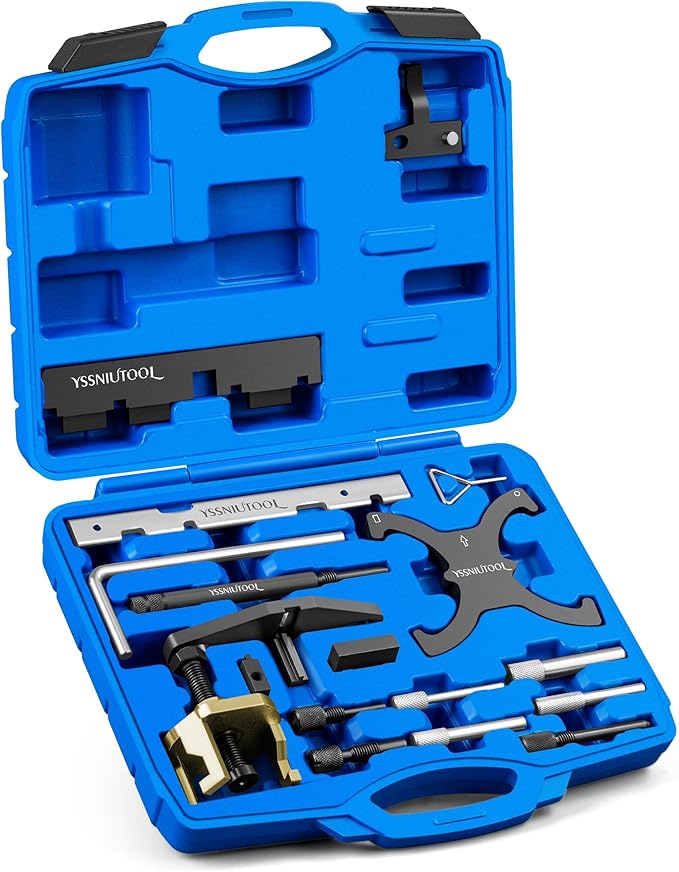 18pc Timing Tool for Ford, Engine Timing Tool Kit Camshaft Flywheel Locking Tools for Ford Fiesta Fusion Escape Mazda 1.4 1.6 1.8 2.0 Di/TDCi/TDDi ECOBOOST 1.6 Ti-VCT 1.5 1.6 VVT 2.5L Replace 303-1097