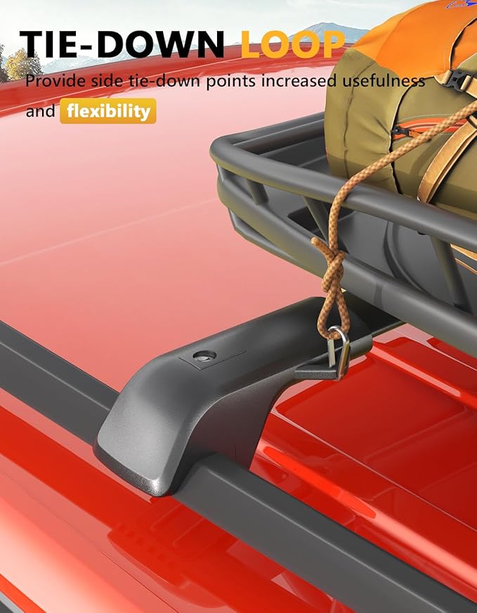 Tuyoung 300lbs Lockable Roof Rack Cross Bars Compatible with Subaru Crosstrek 2018-2023 & Impreza 2017-2023 with Side Rails, Heavy Duty Anti-Theft Aluminum Roof Crossbars Rooftop Luggage Carrier