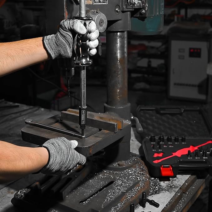 24-Piece Slide Hammer Set, Dowel Pin Puller - Remove Bushings, Bearings, Dowel Pins, Seals, and Frozen Parts with Attachments