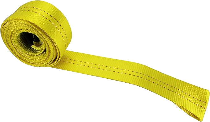 HFS(R) Tree Saver, Winch Strap, Tow Strap 30,000 Pound Capacity (Yellow, 3X30FT)