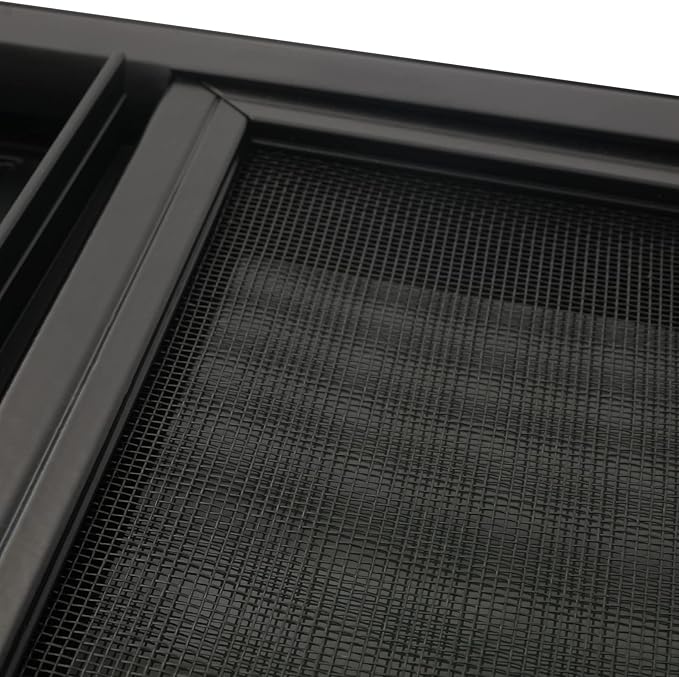 RV Window, Teardrop Horizontal Slide Black RV Window, Vertical Sliding RV Window 24" W X 20" H Horizontal Sliding Window Camper Trailer Window Horizontal Sliding Replacement Glass W/Trim Ring