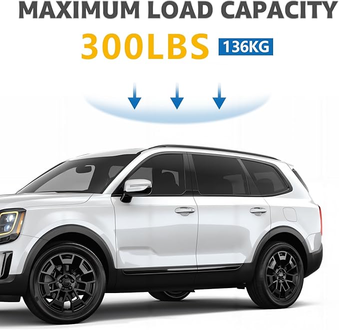Roof Rack Cross Bars Compatible with Kia Telluride S SX SX-Prestige EX 2019-2025 (Except X-Line&X-Pro), Adjustable Aluminum 300 LBS Anti-Theft Lock Cargo Carrier Crossbar for Bike, Snowboard, Luggage