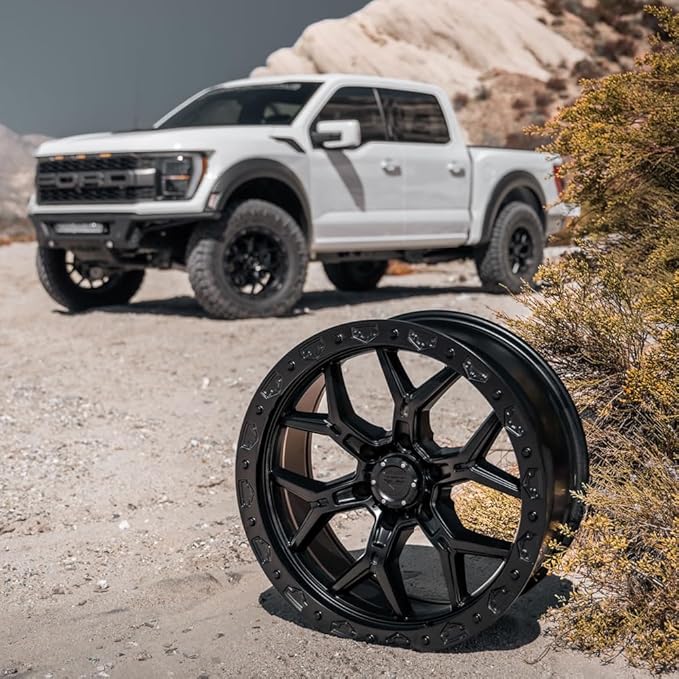 Vorsteiner Offroad VR-601BL 20x9 Coal Black Truck Wheel Set fits Ford F-150/F-150 Raptor/Bronco Raptor 2010+ (5 Wheels Included)