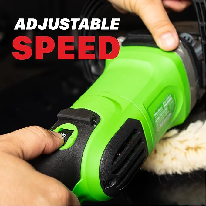 Maxshine 7" M1300 Pro Rotary Polisher - 1300W, 6-Speed, 5/8” Thread - Auto Detailing Tool for Paint Protection, Swirl & Scratch Repair, Buffing, Glossy Shine - Ideal for Cars, Trucks, SUVs